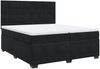 vidaXL Boxspringbett mit Matratze Schwarz 200x200 cm Samt 3291004 Bild 2