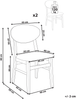 Esszimmerstuhl 2er Set AMERY Holz Hellbraun Bild 2