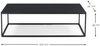 Spinder Couchtisch Stahl Modern Minimalistisch 120x35x40 cm Bild 3