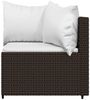 vidaXL 3-tlg. Garten-Lounge-Set mit Kissen Braun Poly Rattan 319759 Bild 5