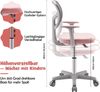 Kinderschreibtisch höhenverstellbar Schülerschreibtisch mit Kinder Schreibtischstuhl für 3-10 J. Kinder Rosa Bild 3