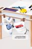 Kinderspieltisch mit Organizer 40 x 140 x 52 cm Holz Braun 89860527 [en. casa] Bild 4