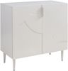 Sideboard Starvili mit 2 Türen 75x76x38 cm Beige [en. casa] Bild 2