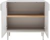 Sideboard Starvili mit 2 Türen 75x76x38 cm Beige [en. casa] Bild 5