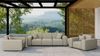 Gartensofa Loungesofa Sofa 3-Sitzer SUMMER wetterfester Stoff NXL Toffee Bild 4