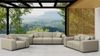 Gartensofa Loungesofa Sofa 3-Sitzer SUMMER wetterfester Stoff NXL Toffee Bild 5