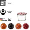 BigDean 12x Marmeladengläser 230ml - Einmachgläser Einweckgläser Sturzgläser - Made in Germany - Einkochgläser mit Schraub-Deckel TO 82 - Rot kariert Bild 3