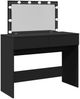 vidaXL Schminktisch mit LED-Beleuchtung Schwarz 100x40x120 cm 848207 Bild 2