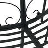 vidaXL Baumbank 4-Sitzanzahl 160 x 80 x 89 cm Stahl Schwarz 42029524 Bild 4
