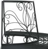 vidaXL Baumbank 4-Sitzanzahl 160 x 80 x 89 cm Stahl Schwarz 42029524 Bild 5
