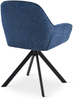 GOEURVANT 1370 Esszimmerstühle 6er-Set, 360° Drehbar, Chenille - Blau Bild 5