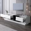 Merax Lowboard TV-Board, TV-Schrank, hochglanz mit Schubladen und offenen Fächer, Breite 190cm Bild 3