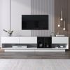 Merax Lowboard TV-Board, TV-Schrank, hochglanz mit Schubladen und offenen Fächer, Breite 190cm Bild 4