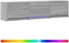 vidaXL Fernsehschrank mit LED mit LED Graues Sonoma 165 x 34 x 40 cm 3418719 Bild 2
