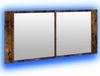 vidaXL LED-Spiegelschrank Räuchereiche 100x12x45 cm 834959 Bild 5