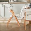 SoBuy FST92-WX2 2 Klappstühle, Massivholz, Lackiert, Weiß, 41,5 x 77 x 47,5 cm Bild 4
