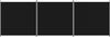 vidaXL 3-tlg. Paravent Schwarz 525x180 cm Stoff 350281 Bild 3