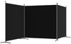 vidaXL 3-tlg. Paravent Schwarz 525x180 cm Stoff 350281 Bild 5