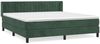 vidaXL Boxspringbett mit Matratze Dunkelgrün 160x200 cm Samt 3131090 Bild 2
