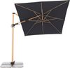 Doppler Sonnenschirm / Ampelschirm "Alu Wood AX Ultra Pendelschirm 300 x 220", inkl. Standkreuz, anthrazit, 300 x 220 cm Bild 5
