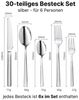 LIVINA HOME Besteck-Set Edelstahl 18/10, Besteck im zeitlosen Design, (30-tlg) (30-tlg), 6 Personen, Edelstahl 18/10, Edelstahl Rostfrei 18/10, Spülmaschinenfest, Valentinstag Sale! Bild 2
