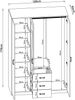 Kleiderschrank Bodolz 176x120x52 cm mit Spiegel [en. casa] Bild 3