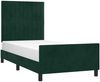 Einzelbettgestell Design für Erwachsene ohne Matratze Dunkelgrün 100x200 cm Samt d4744e Bild 3