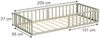 Bodenbett aus Metall Minno Greige 205 x 95 cm ohne Matratze Vitalispa Bild 2