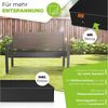 KESSER® Gartenbank mit Kissen – Sitzbank Wetterfest 2-Sitzer Parkbank in Holzoptik Balkonbank für Garten Terrasse Balkon bis 300 kg belastbar UV-beständig inkl. abnehmbarem & waschbarem Polsterbezug Coffee / Anthrazit Bild 2