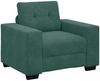 vidaXL Sofa Set 3 pcs Dunkelgrün 221 x 80 x 80 cm Samt 3324641 Bild 4