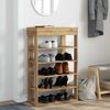vidaXL Schuhregal Artisan-Eiche 60x30x98 cm Holzwerkstoff 859931 Bild 3