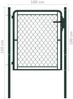 vidaXL Gartentor aus Stahl 100 x 100 cm Grün 144403 Bild 4