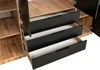 Vente-unique - LIRMADA Wardrobe and walk-in wardrobe Holz, Platte SchwarzBeige - B 58 cm x H 200 cm x L 196 cm Bild 5