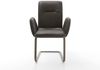 Freischwinger Vinja-Flex Mikrofaser Anthrazit Vintage Freischwinger flach Effektfinish Titan Bild 2