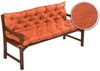 sunnypillow Bankauflage Bankauflage Stuhlkissen viele Farben und Größen zur Auswahl, 110x50x50cm orange Bild 3