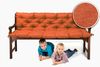 sunnypillow Bankauflage Bankauflage Stuhlkissen viele Farben und Größen zur Auswahl, 110x50x50cm orange Bild 2