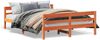 vidaXL Massivholzbett ohne Matratze Wachsbraun 120x200 cm Kiefernholz 842793 Bild 2