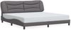 vidaXL Bettgestell ohne Matratze "Hvar" Grau 200x200 cm Kunstleder 3208026 Bild 2