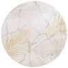 Tapiso Designteppich CRYSTAL, rund, Höhe: 8 mm, Kurzflor Schimmereffekt, pflegeleicht, allergikergeeignet Bild 4