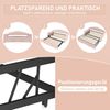 Schlafsofa mit LED-Beleuchtung und Lattenrost, Liegefläche von 90 auf 180 cm erweiterbar, Polsterbett, Samt, rosa Bild 3