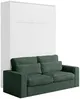 Vente-unique - RAPILI Bett Holz, Platte Weiß - B 133 cm239,2 cm x H 225,2 cm x L 200 cm Bild 4