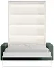 Vente-unique - RAPILI Bett Holz, Platte Weiß - B 133 cm239,2 cm x H 225,2 cm x L 200 cm Bild 5