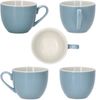 Nordic Blau Doppio Espressotasse + Untertasse Set für 4 Personen 80ml Ristretto Bild 4