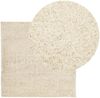 vidaXL Teppich Shaggy Hochflor Modern Golden 160x160 cm 375346 Bild 3