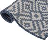 vidaXL Outdoor-Teppich Flachgewebe 160x230 cm Blau Gestreift 340839 Bild 3