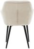 Esszimmerstuhl Polyester Metall Creme Bild 3