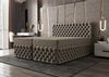 B&B Home 'Figo III' Boxspringbett mit Bettkasten, Samt, Beige, 180x200 cm Bild 4