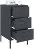 vidaXL Nachttisch Anthrazit 36x39x68 cm Stahl 843082 Bild 4