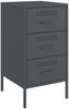 vidaXL Nachttisch Anthrazit 36x39x68 cm Stahl 843082 Bild 2