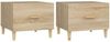 vidaXL Couchtische 2 Stk. Sonoma-Eiche 50x50x40 cm Holzwerkstoff 812715 Bild 2